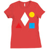 clean bandit shapes geometric Ladies Fitted T-Shirt