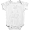 eat a lot sleep a lo Baby Onesie
