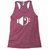 bass speaker Racerback Tank