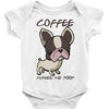 coffee makes me poop Baby Bodysuit