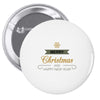 snow merry christmas Pin-back button