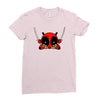 deadpool cartoon Ladies Fitted T-Shirt