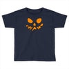 scary pumpkin face halloween Toddler T-shirt