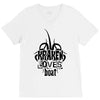 Kraken Loves Boat V-Neck Tee