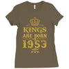 kings are born in 1953 Ladies Fitted T-Shirt