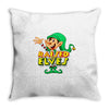 raised by elves elf christmas Throw Pillow