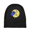 time travel to the moon Baby Beanies