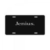 black jenius License Plate