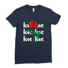 Love Rose Ladies Fitted T-Shirt