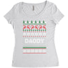 ugly christmas daddy Women's Triblend Scoop T-shirt