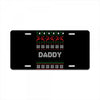ugly christmas daddy License Plate