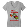 hippity hoppity revolutionize Women's V-Neck T-Shirt