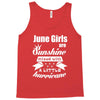 June Girls Are Sunshine Mixed With A Little Hurricane Tank Top