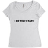 i do what i want Women's Triblend Scoop T-shirt