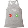 God is calling you Racerback Tank