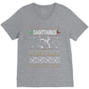 sagittarius christmas ugly sweater V-Neck Tee