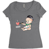 Cute Baby Painter's Dad Love Women's Triblend Scoop T-shirt