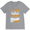 My Son Is Super Awesome His Daddy V-Neck Tee