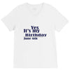 june 6 birthbay V-Neck Tee