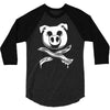 pig bacon cross bones pirate 3/4 Sleeve Shirt