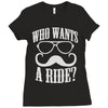 who wants to ride Ladies Fitted T-Shirt