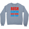 bush clinton large Crewneck Sweatshirt