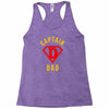 captain dad hero Racerback Tank