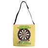funny darts i'm never wearing, ideal gift or birthday present. Adjustable Strap Totes