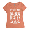we are the weirdos mister Women's Triblend Scoop T-shirt