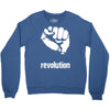 power to the people fist revolution Crewneck Sweatshirt