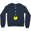 funny 80s pacman 'eating buttons' Crewneck Sweatshirt