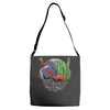 scott lang crossing the back yard Adjustable Strap Totes