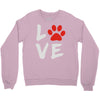 love dog paw Crewneck Sweatshirt