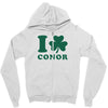 I Love Conor Zipper Hoodie