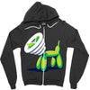 scratchy Zipper Hoodie