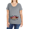 October Peeking Out Baby Girl Ladies Curvy T-Shirt