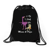 mama &amp; pizza dinasour. Drawstring Bags