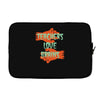 teachers love brains Laptop sleeve