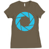 camera shutter Ladies Fitted T-Shirt