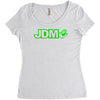 black funny glow in dark glowing Women's Triblend Scoop T-shirt