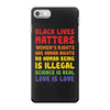 black lives matters, women's rights are human rights iPhone 7 Case