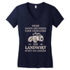 weihnachten landwirt Women's V-Neck T-Shirt