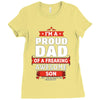 proud dad son Ladies Fitted T-Shirt