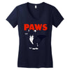 paws Women's V-Neck T-Shirt