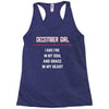December Girl Racerback Tank