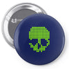 skull pixels t shirt cool funny Pin-back button