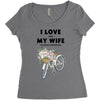 i love when my wife lets me buy another bike Women's Triblend Scoop T-shirt