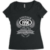vintage quality without compromise 1996 aged to perfection Women's Triblend Scoop T-shirt