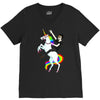 unicorn and human best friends V-Neck Tee