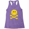 smiley pirate skull and crossbones Racerback Tank